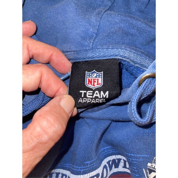 Vintage Super Bowl XLVI Indianapolis 2012 NY Giants Hoodie NFL TEAM APPAREL XL - Picture 6 of 7